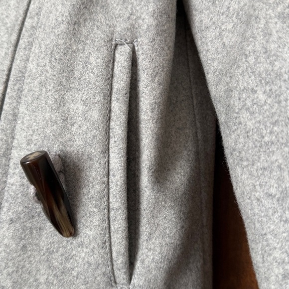Elevenses Anthropologie First Frost Sz 2 Gray Toggle Coat EUC - Picture 6 of 10